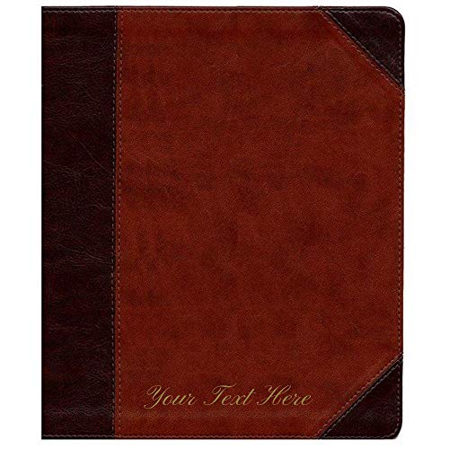 Personalized ESV Journaling Bible TruTone Brown Cordovan Portfolio Design