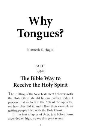 Why Tongues? - Kenneth E. Hagin