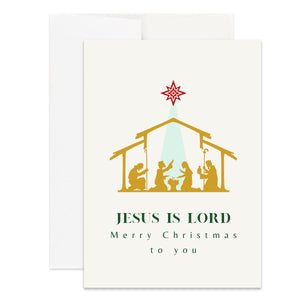 Christian Jesus Is Lord Christmas Card