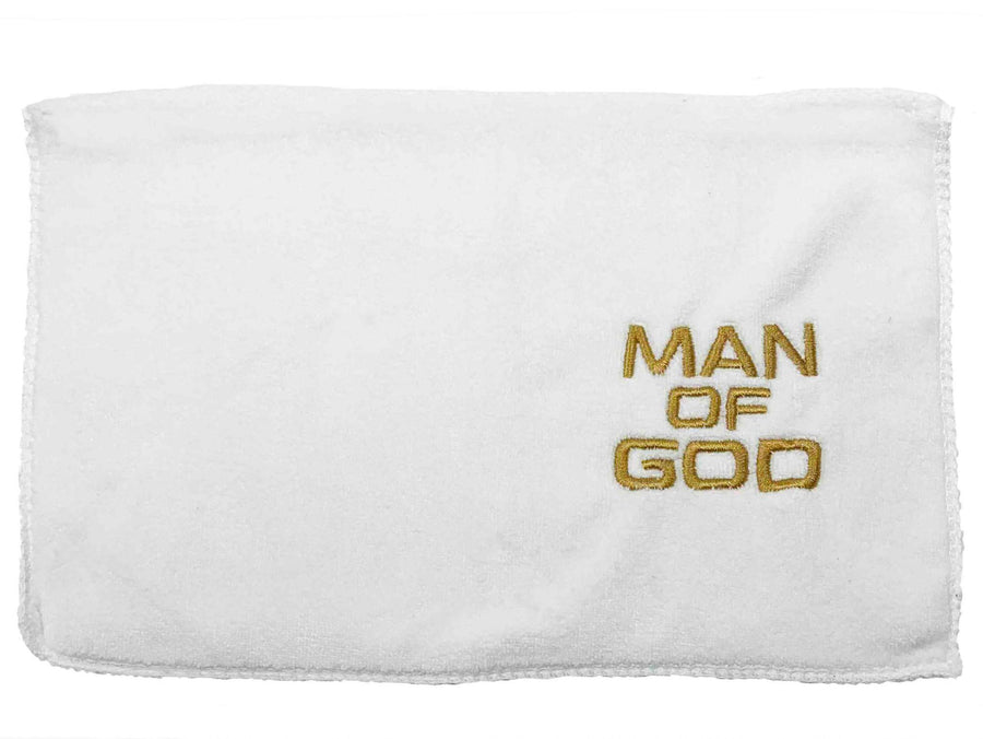 White Microfiber Man of God Pastor Towel