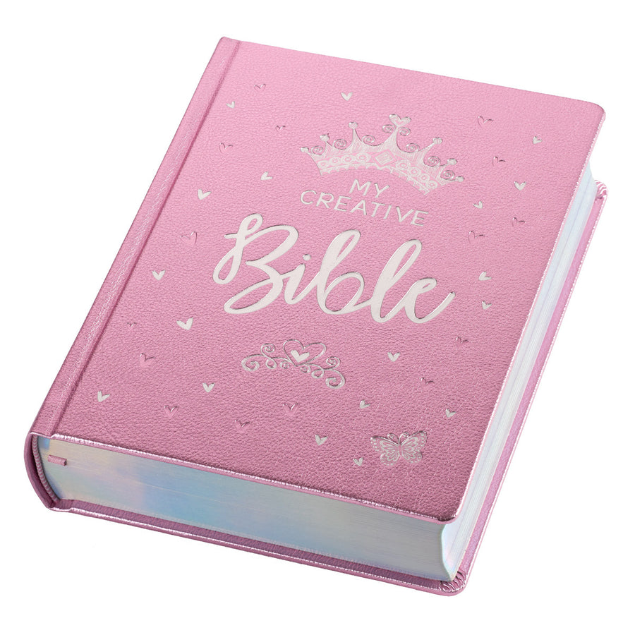 Personalized Custom Text ESV Journaling Bible My Creative Bible for Girls Hardcover FauxLeather Pink