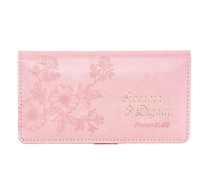 Strength & Dignity Proverbs 31:25 Pink Checkbook Cover