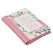 Load image into Gallery viewer, The Plans Pink Bouquet Jeremiah 29:11 Faux Leather Zippered Journal
