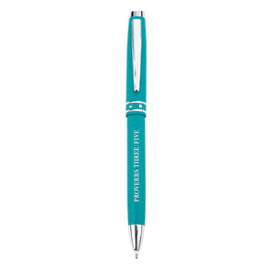 Trust In The Lord Proverbs 3:5 Teal Gift Pen