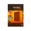 Load image into Gallery viewer, Personalized Every Man&#39;s Bible Deluxe Messenger Edition LeatherLike Brown New Living Translation

