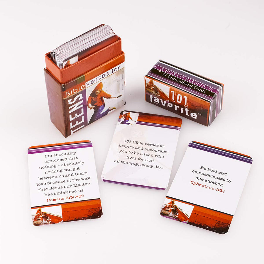 101 Favorite Bible Verses for Teens Cards Boxed Cards