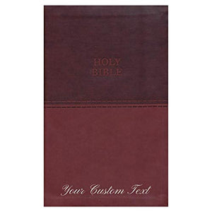 Personalized KJV Holy Bible Value Thinline Leathersoft Standard Print Brown