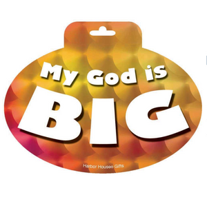 My God Is Big Holographic Sticker