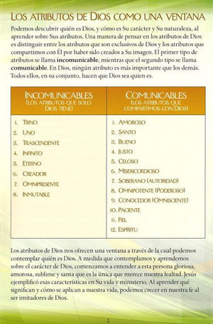 Atributos de Dios Folleto (Attributes of God Spanish Pamphlet)