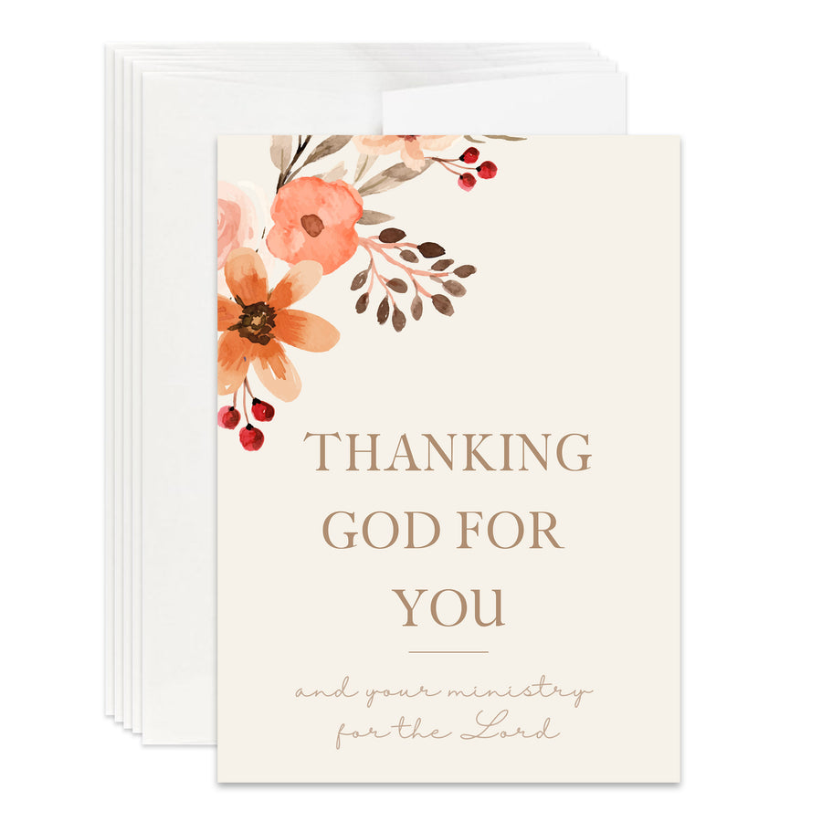 Ministry Appreciation Card for Pastor, Minister, Church Staff, Volunteers, Ministry Appreciation Gift Card for Ministers