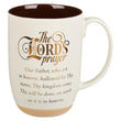 Load image into Gallery viewer, The Lord&#39;s Prayer Matthew 6:9-13 White Ceramic Coffee Mug with Exposed Clay Base
