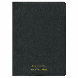 Personalized The Ryrie NAS Study Bible Black Genuine Leather Red Letter Indexed