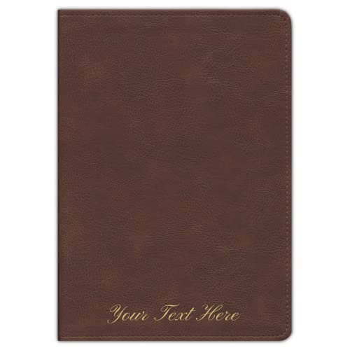 Personalized NKJV Thompson Chain-Reference Bible Brown Leathersoft