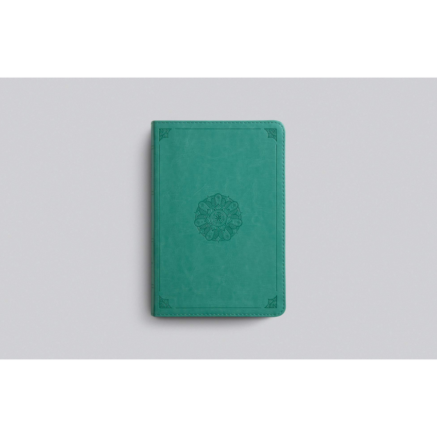 Personalized ESV Personal Reference Bible TruTone Turquoise Emblem Design