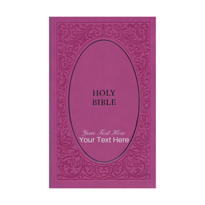 Personalized NIV Holy Bible Soft Touch Edition Leathersoft Pink Comfort Print