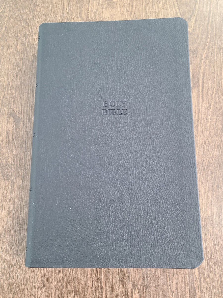 Personalized Custom NIV Comfort Print Heritage Bible Black Imitation Leather