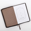 Load image into Gallery viewer, Be Strong &amp; Courageous Joshua 1:9 Two-Tone Brown Faux Leather Journal
