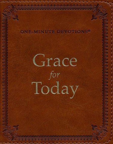 Grace For Today - One Minute Devotions Brown Lux-Leather