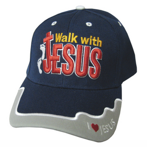 Walk With Jesus Navy Hat