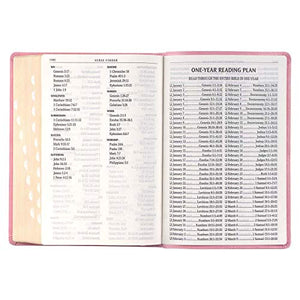 Personalized KJV Holy Bible Giant Print Full-Size Bible Pink Faux Leather Bible w/ Ribbon Marker