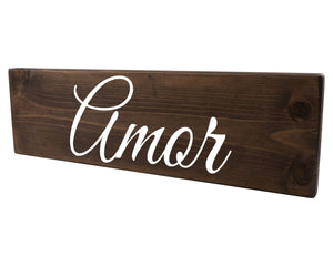 Amor Spanish Wood Decor