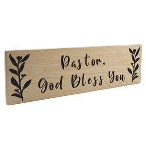 Pastor God Bless You Wood Decor