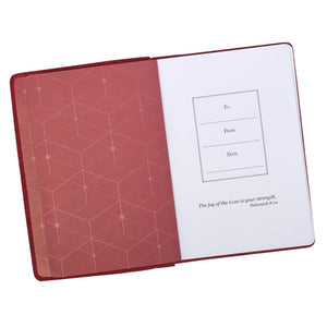 Commit to the Lord Red Full Grain Leather Journal