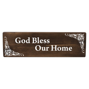 God Bless Our Home Wood Decor