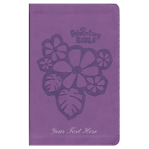 Personalized NIrV Adventure Bible for Early Readers Leathersoft Purple Full Color