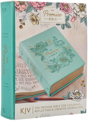 Personalized KJV My Promise Bible Teal Faux Leather Hardcover