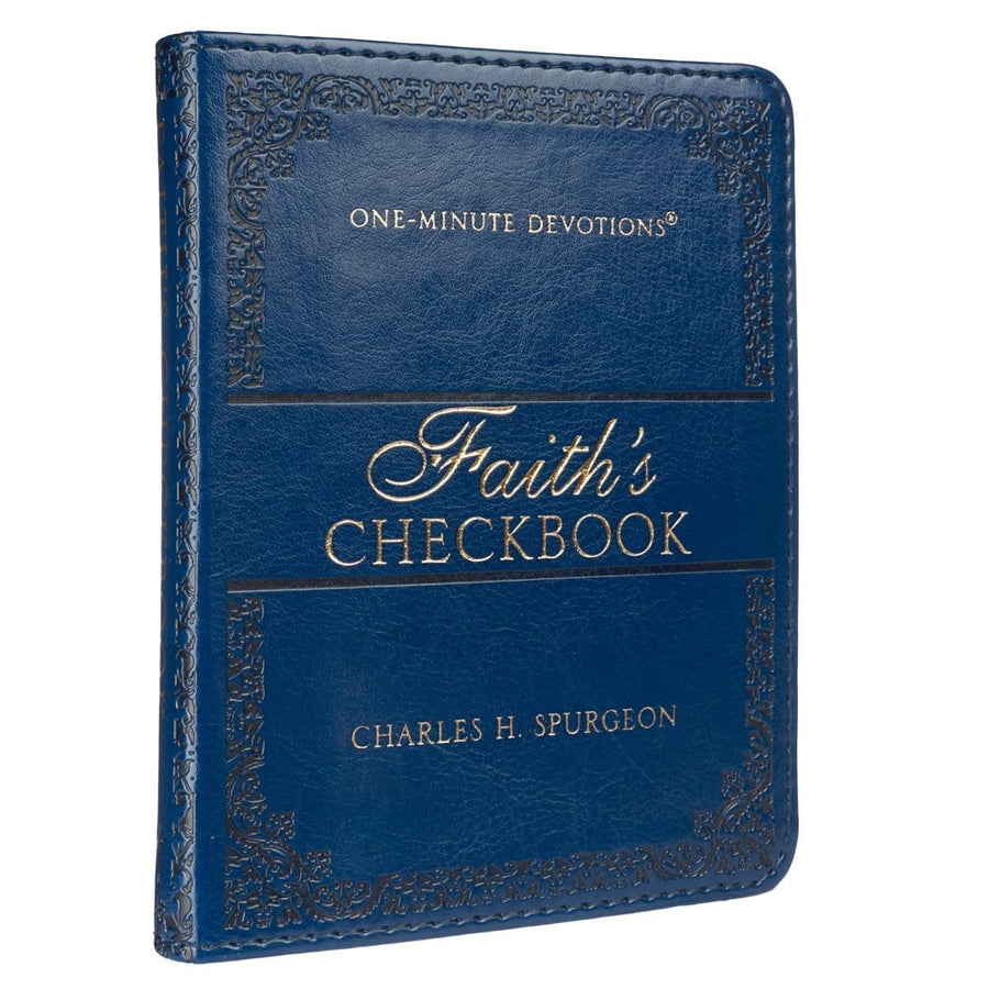 Personalized Devotional Faith's Checkbook Faux Leather Edition