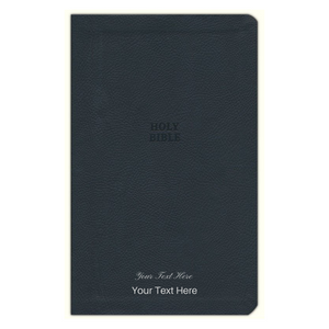 Personalized Custom NIV Comfort Print Heritage Bible Black Imitation Leather