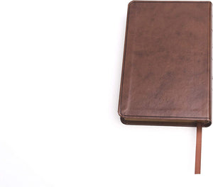 Personalized NKJV Compact Bible Brown Leathertouch