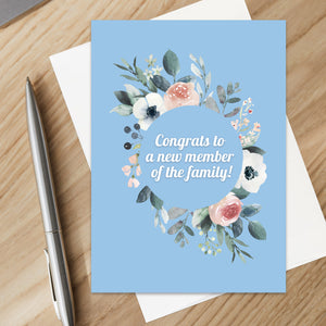 Christian Baby Shower Card for Girl, Boy