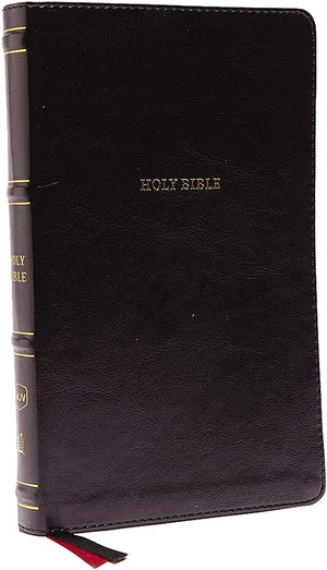 Personalized NKJV Thinline Bible Red Letter Edition Leathersoft Black Comfort Print