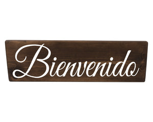 Bienvenido Spanish Wood Decor