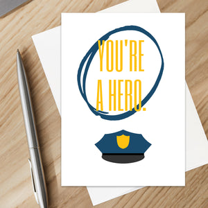 Christian Police Appreciation Card