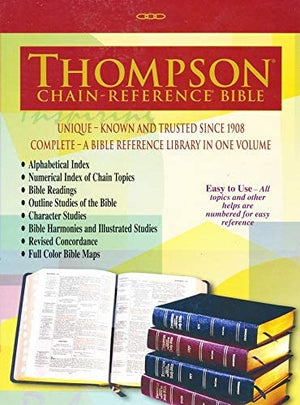 Personalized KJV Black Bonded Leather Large Print Thompson Chain Reference Bible