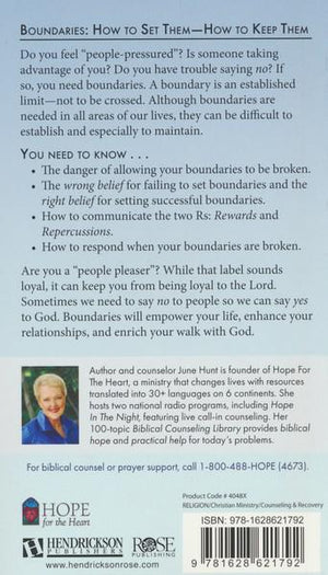 Boundaries [Hope For The Heart Series] - June Hunt