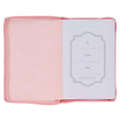 Load image into Gallery viewer, The Plans Pink Bouquet Jeremiah 29:11 Faux Leather Zippered Journal
