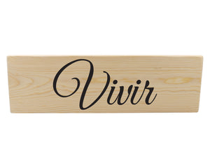 Vivir Spanish Wood Decor