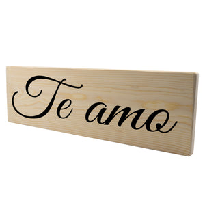 Te amo Spanish Wood Decor