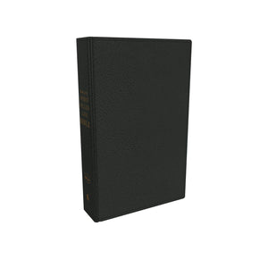 Personalized Custom Text NKJV Spirit-Filled Life Bible Genuine Leather Black New King James Version