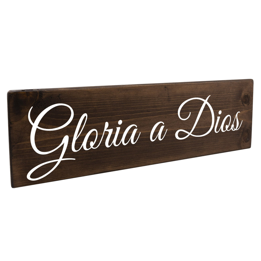 Gloria a Dios Spanish Wood Decor