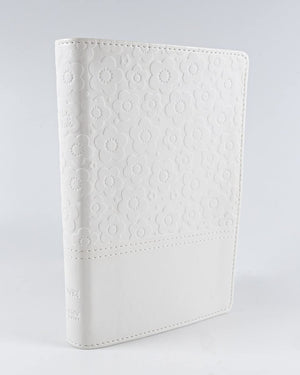 Personalized NIV The Flower Girl Bible White Imitation Leather