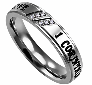 Faith, Hope, Love 1 Corinthians 13:13 Women's Ring