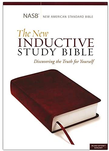 Personalized NASB The New Inductive Study Bible Milano Softone Burgundy