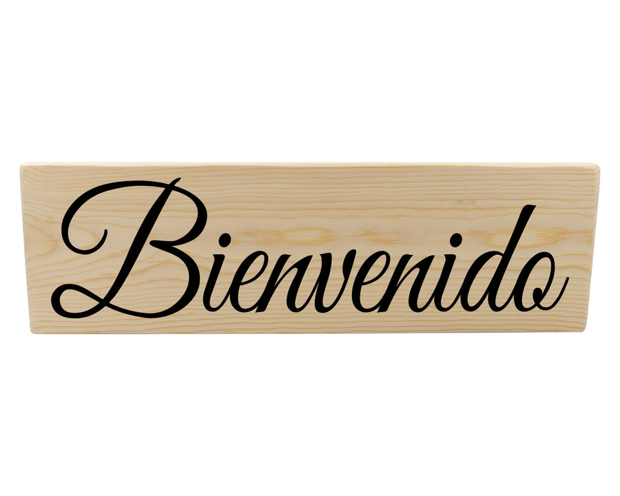 Bienvenido Spanish Wood Decor