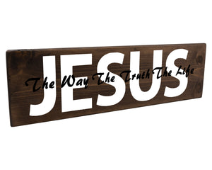 Jesus Is The Way Wood Decor