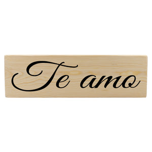 Te amo Spanish Wood Decor